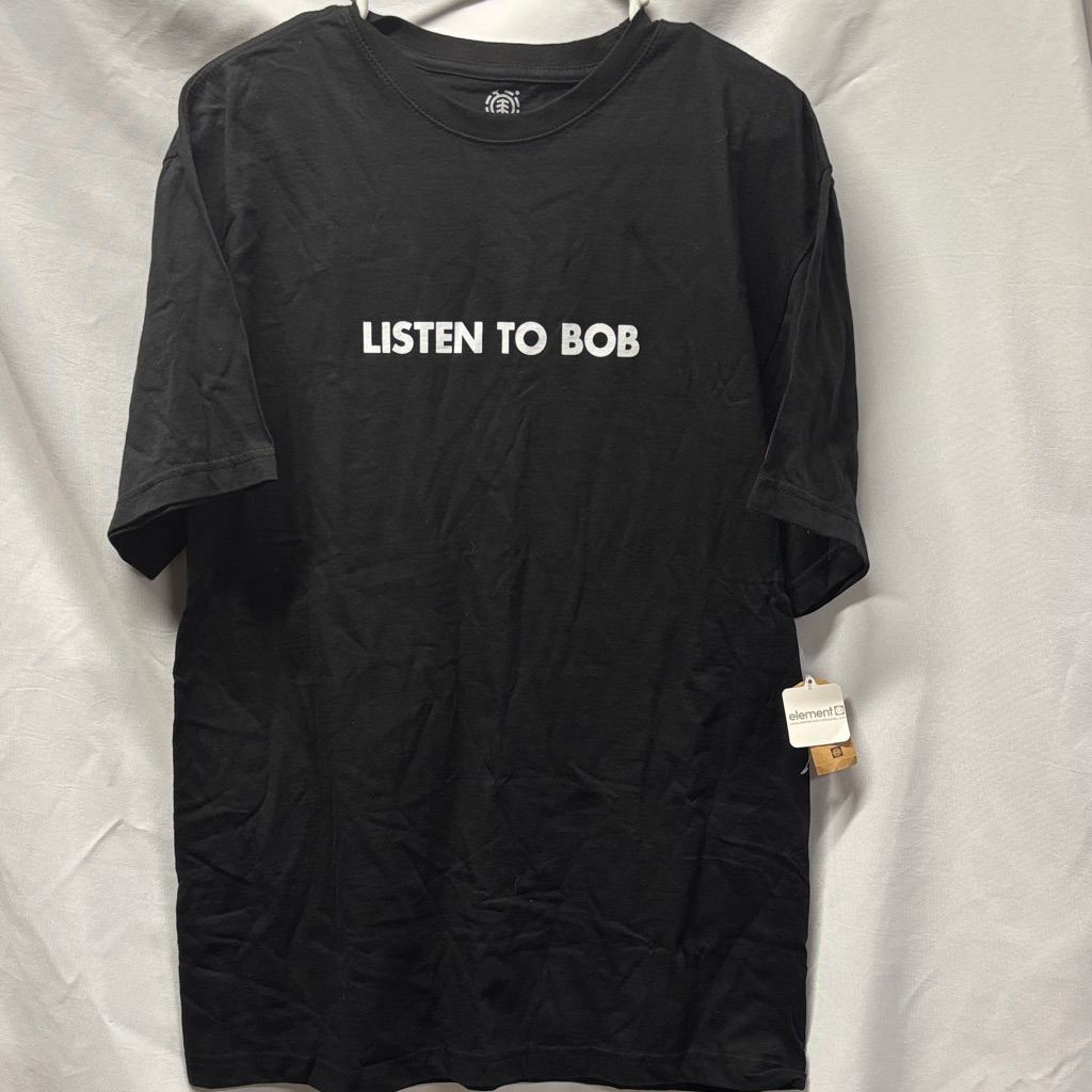Element Black 'Listen To Bob' T-Shirt